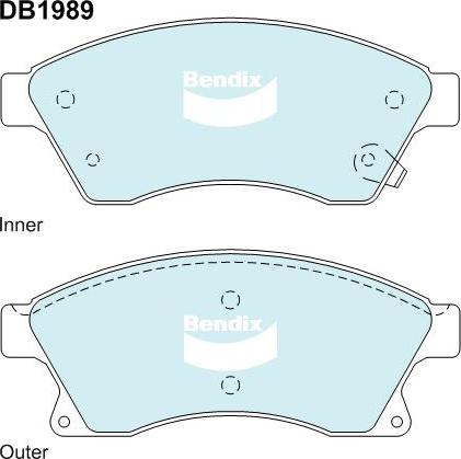 BENDIX DB1989 GCT - Komplet Pločica, disk-kočnica www.molydon.hr