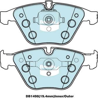 BENDIX DB1498 MKT - Komplet Pločica, disk-kočnica www.molydon.hr