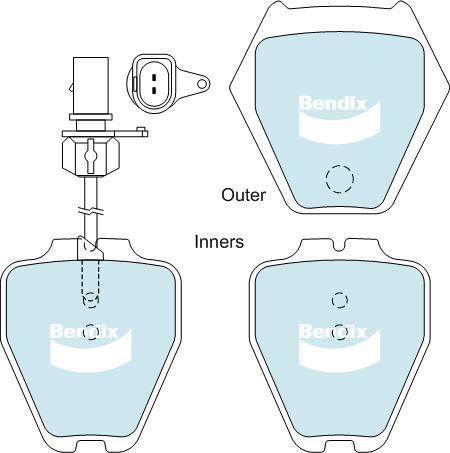 BENDIX DB1442 ULT - Komplet Pločica, disk-kočnica www.molydon.hr