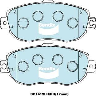 BENDIX DB1419 MKT - Komplet Pločica, disk-kočnica www.molydon.hr