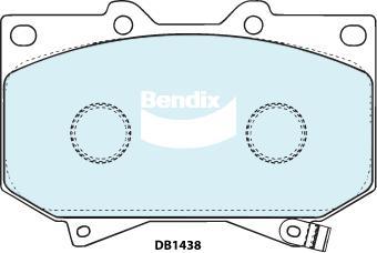 BENDIX DB1438 MKT - Komplet Pločica, disk-kočnica www.molydon.hr