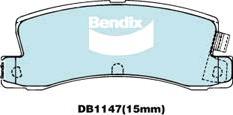 BENDIX DB1147 GCT - Komplet Pločica, disk-kočnica www.molydon.hr