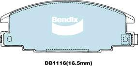 BENDIX DB1116 4WD - Komplet Pločica, disk-kočnica www.molydon.hr