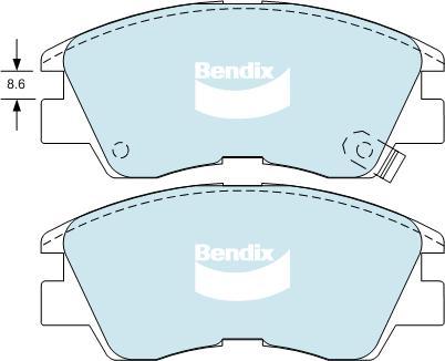 BENDIX DB1113 4WD - Komplet Pločica, disk-kočnica www.molydon.hr