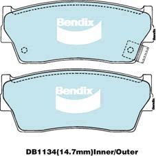 BENDIX DB1134 GCT - Komplet Pločica, disk-kočnica www.molydon.hr