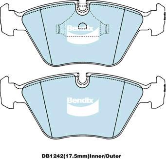 BENDIX DB1242 MKT - Komplet Pločica, disk-kočnica www.molydon.hr