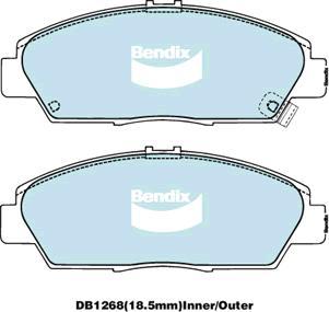 BENDIX DB1268 GCT - Komplet Pločica, disk-kočnica www.molydon.hr