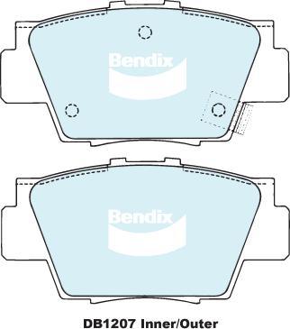 BENDIX DB1207 MKT - Komplet Pločica, disk-kočnica www.molydon.hr