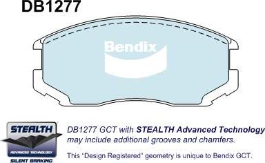 BENDIX DB1277 STEALTH GCT - Komplet Pločica, disk-kočnica www.molydon.hr