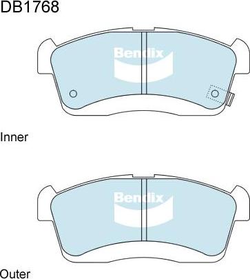 BENDIX DB1768 MKT - Komplet Pločica, disk-kočnica www.molydon.hr