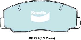 BENDIX DB292 4WD - Komplet Pločica, disk-kočnica www.molydon.hr