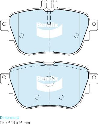 BENDIX DB2581 EURO+ - Komplet Pločica, disk-kočnica www.molydon.hr