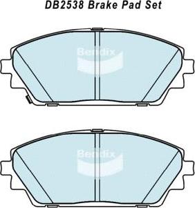BENDIX DB2538 MKT - Komplet Pločica, disk-kočnica www.molydon.hr