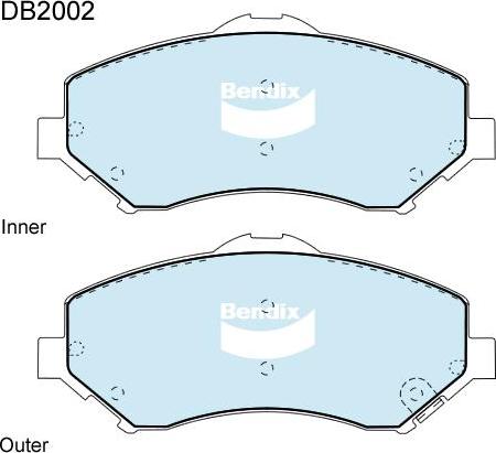 BENDIX DB2002 4WD - Komplet Pločica, disk-kočnica www.molydon.hr