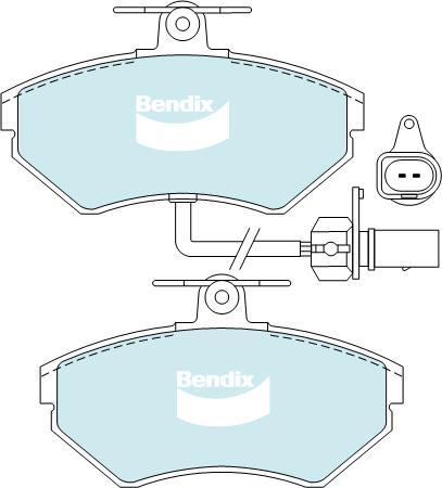 BENDIX DB2193 EURO+ - Komplet Pločica, disk-kočnica www.molydon.hr