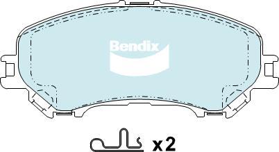 BENDIX DB2345 4WD - Komplet Pločica, disk-kočnica www.molydon.hr