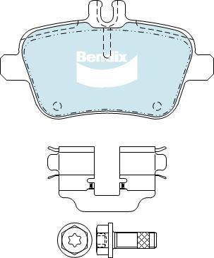 BENDIX DB2318 EURO+ - Komplet Pločica, disk-kočnica www.molydon.hr