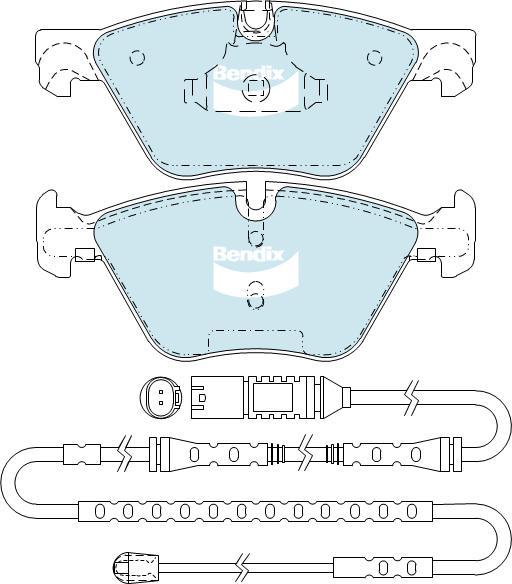 BENDIX DB2295 EURO+ - Komplet Pločica, disk-kočnica www.molydon.hr