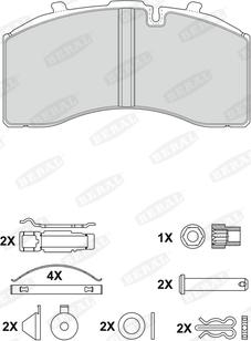 FTE BL2212B1 - Komplet Pločica, disk-kočnica www.molydon.hr