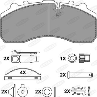 Knorr Bremse 18022F0062 - Komplet Pločica, disk-kočnica www.molydon.hr