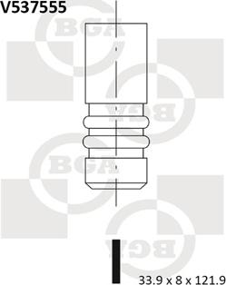 BGA V537555 - Ispušni ventil www.molydon.hr