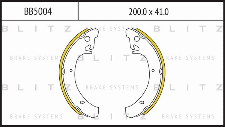 Blitz BB5004 - Komplet kočnica, bubanj kočnice www.molydon.hr