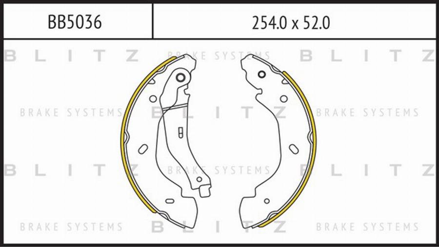 Blitz BB5036 - Komplet kočnica, bubanj kočnice www.molydon.hr