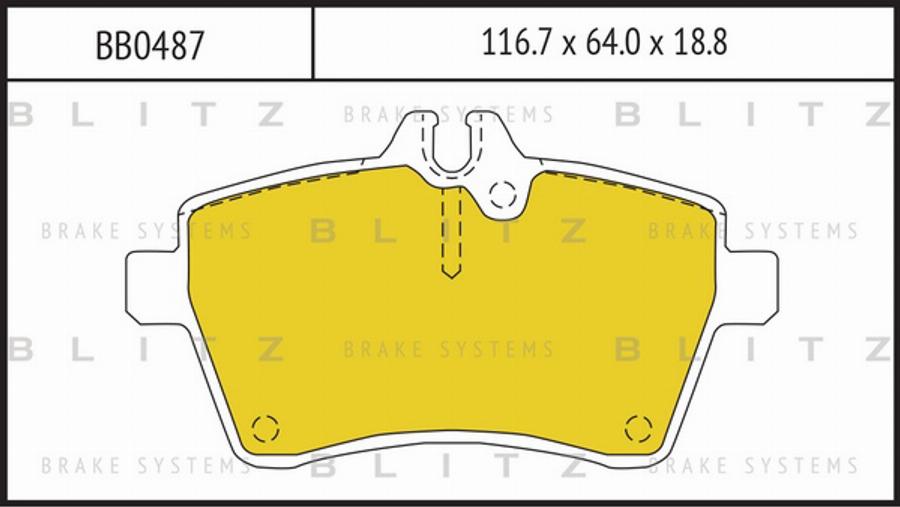 Blitz BB0487 - Komplet Pločica, disk-kočnica www.molydon.hr