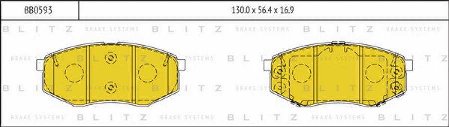 Blitz BB0593 - Komplet Pločica, disk-kočnica www.molydon.hr