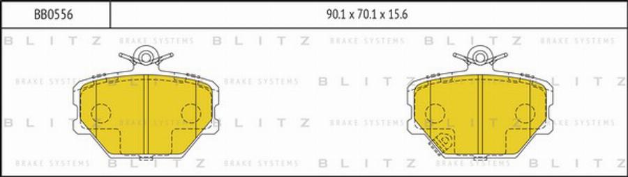 Blitz BB0556 - Komplet Pločica, disk-kočnica www.molydon.hr