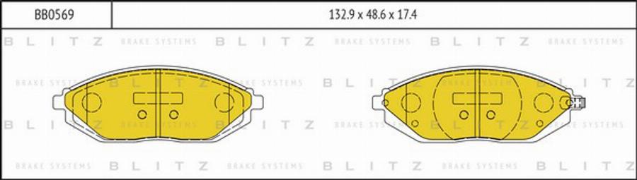 Blitz BB0569 - Komplet Pločica, disk-kočnica www.molydon.hr