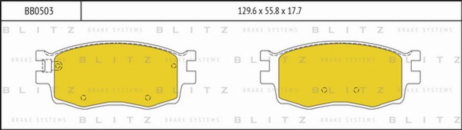 Blitz BB0503 - Komplet Pločica, disk-kočnica www.molydon.hr