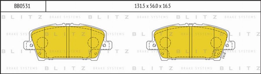 Blitz BB0531 - Komplet Pločica, disk-kočnica www.molydon.hr