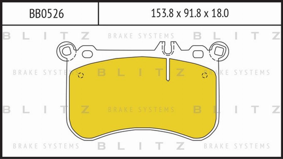 Blitz BB0526 - Komplet Pločica, disk-kočnica www.molydon.hr