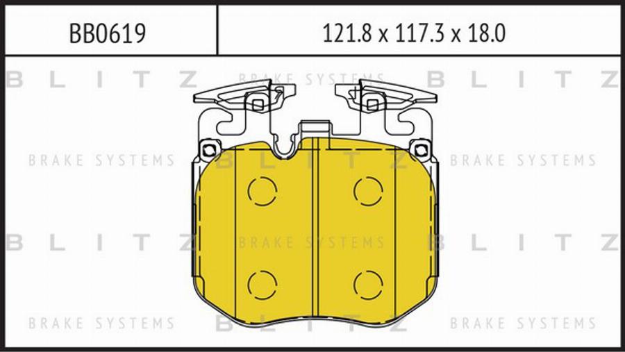 Blitz BB0619 - Komplet Pločica, disk-kočnica www.molydon.hr