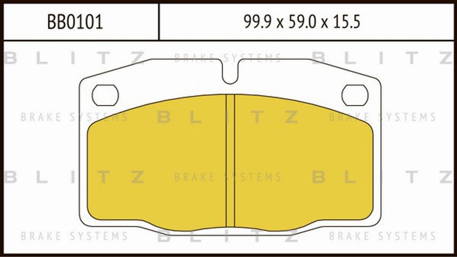 Blitz BB0101 - Komplet Pločica, disk-kočnica www.molydon.hr