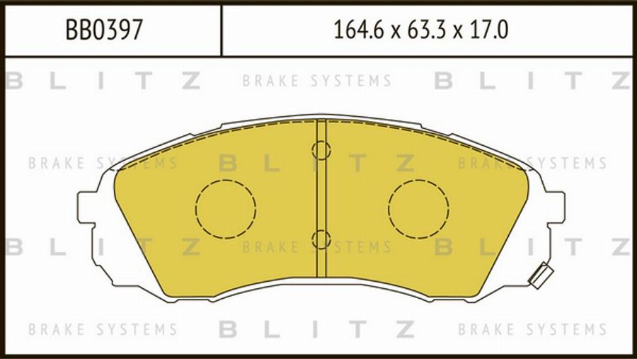 Blitz BB0397 - Komplet Pločica, disk-kočnica www.molydon.hr