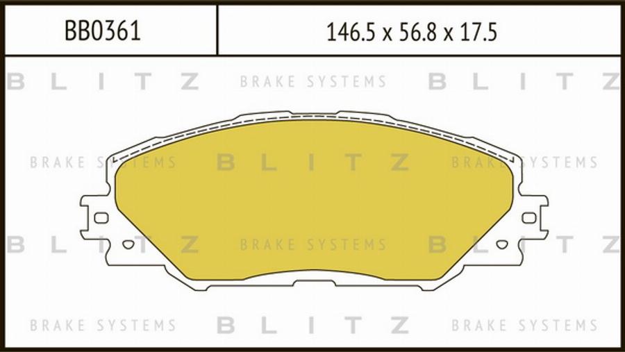 Blitz BB0361 - Komplet Pločica, disk-kočnica www.molydon.hr