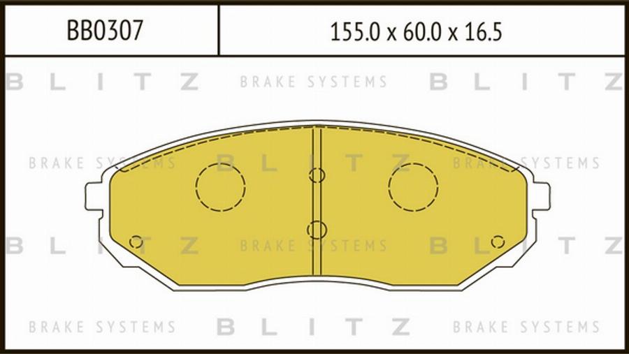 Blitz BB0307 - Komplet Pločica, disk-kočnica www.molydon.hr