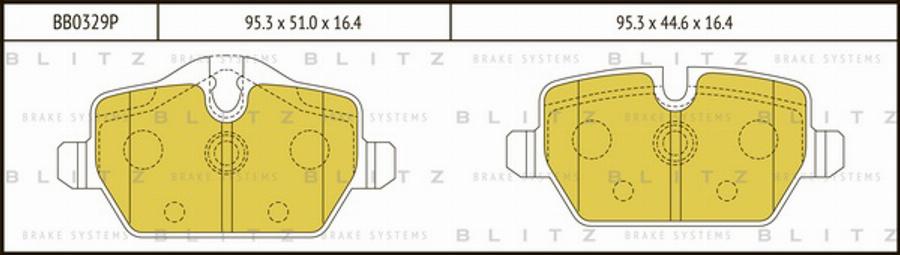 Blitz BB0329P - Komplet Pločica, disk-kočnica www.molydon.hr