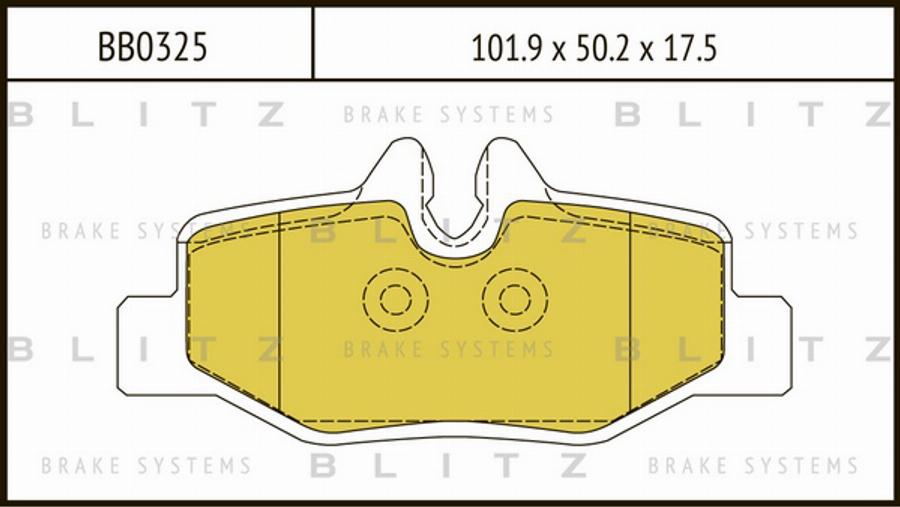 Blitz BB0325 - Komplet Pločica, disk-kočnica www.molydon.hr