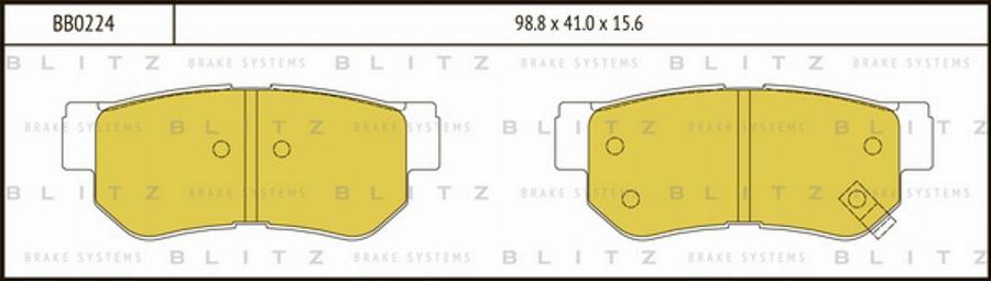 Blitz BB0224 - Komplet Pločica, disk-kočnica www.molydon.hr