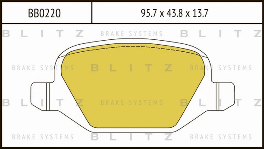 Blitz BB0220 - Komplet Pločica, disk-kočnica www.molydon.hr