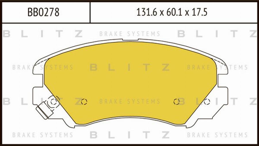 Blitz BB0278 - Komplet Pločica, disk-kočnica www.molydon.hr