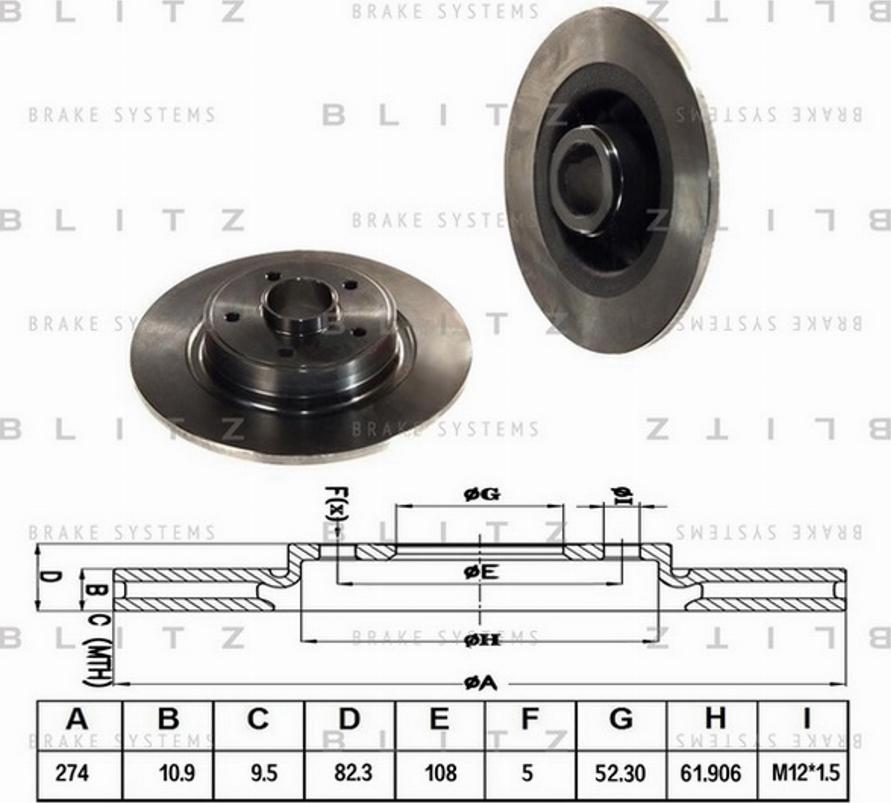 Blitz BS0144 - Kočioni disk www.molydon.hr