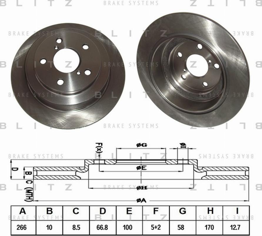 Blitz BS0146 - Kočioni disk www.molydon.hr