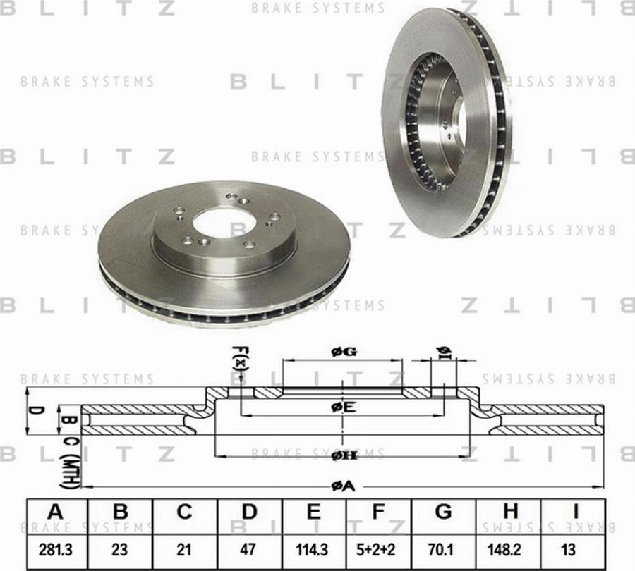 Blitz BS0140 - kočioni disk velike snage www.molydon.hr