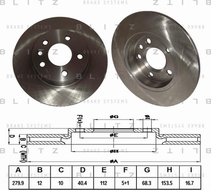 Blitz BS0157 - Kočioni disk www.molydon.hr