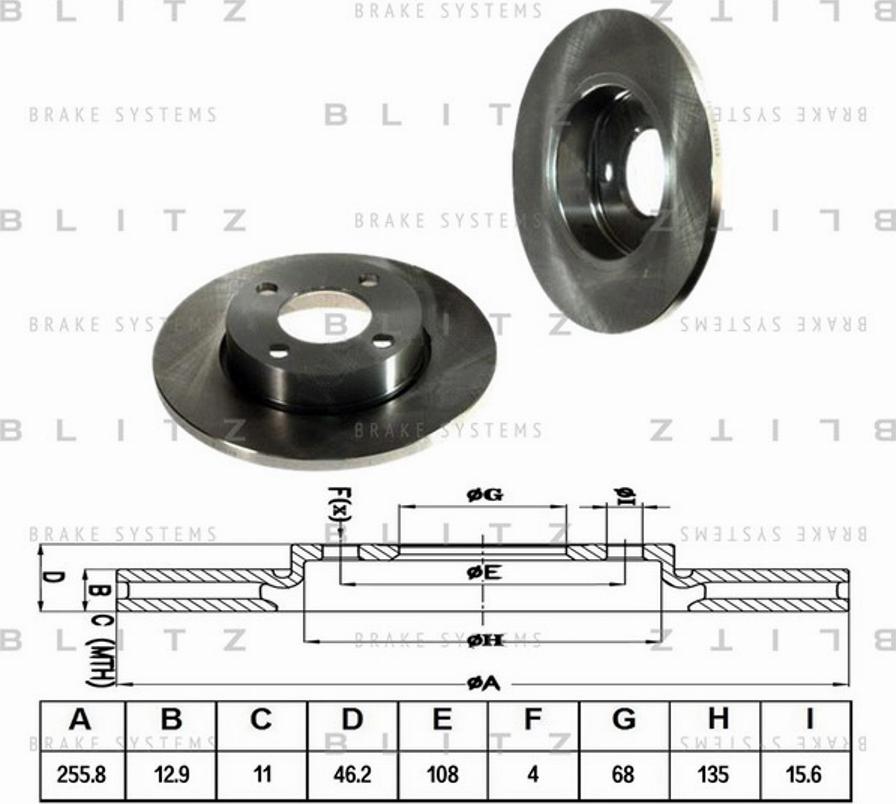 Blitz BS0100 - Kočioni disk www.molydon.hr