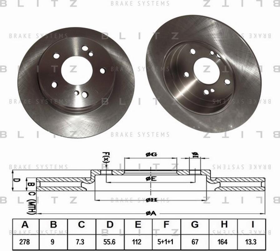 Blitz BS0111 - Kočioni disk www.molydon.hr